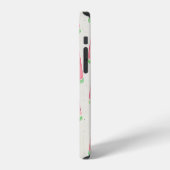 Coque iPhone 12 Mignonne pastèque : motif d'aquarelle transparente (Côté gauche)