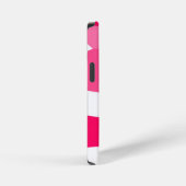 Coque iPhone 12 Mini abstrait rose et blanc (Côté droit)