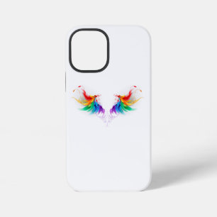 Coque iPhone 12 Mini Ailes arc-en-ciel douces