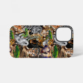 Coque iPhone 12 Mini Animaux sauvages de la Savane africaine (Verso Horizontal)