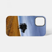 Coque iPhone 12 Mini Arbre dans un champ de blé (Verso Horizontal)
