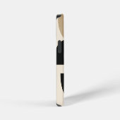 Coque iPhone 12 Mini Arches du désert : Composition en noir et beige (Côté droit)