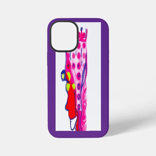 Coque iPhone 12 Mini Art abstrait royal (Verso)