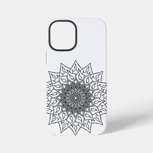 Coque iPhone 12 Mini art pop mandala (Verso)