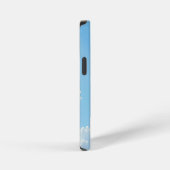 Coque iPhone 12 Mini ballon avec cadeau dans le ciel bleu (Côté droit)