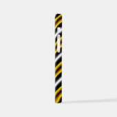 Coque iPhone 12 Mini Bandes arc-en-ciel blanc jaune (Côté gauche)