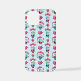 Coque iPhone 12 Mini Beau Floral Mason Jar Hearts Motif