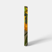 Coque iPhone 12 Mini Beauté Fleur Dorée (Côté gauche)
