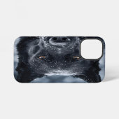 Coque iPhone 12 Mini Berger allemand noir (Verso Horizontal)