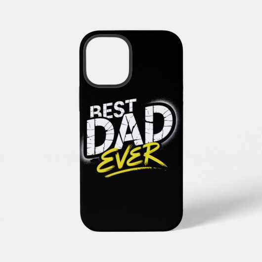 Coque iPhone 12 Mini Best Dad Ever Graffiti Art (Verso)