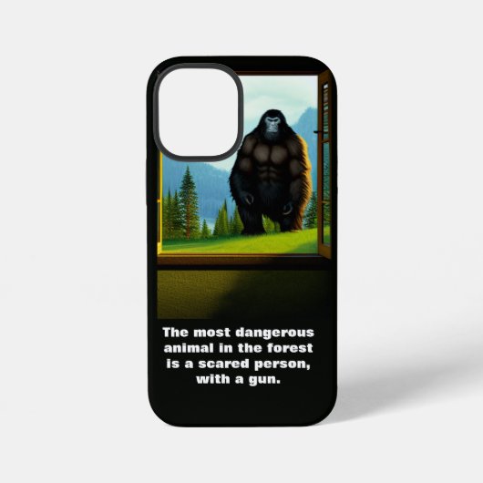 Coque iPhone 12 Mini Bigfoot dehors (Verso)