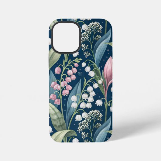 Coque iPhone 12 Mini Birth Flower Botanical Design (Verso)