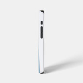 Coque iPhone 12 Mini bleu rose et blanc (Côté gauche)