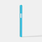 Coque iPhone 12 Mini Bleu Vert arc-en-ciel rayures (Côté droit)