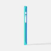 Coque iPhone 12 Mini Bleu Vert arc-en-ciel rayures (Côté gauche)