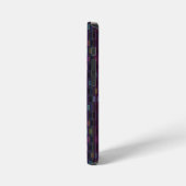 Coque iPhone 12 Mini Blue, green, purple, pink squares with stripes (Côté gauche)