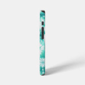 Coque iPhone 12 Mini Blue Hearts Tie Dye (Côté gauche)