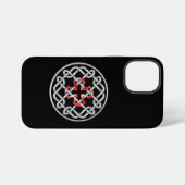Coque iPhone 12 Mini Boîtier iPhone 12 Mini Celtic Knot Rouge Métallisé (Verso Horizontal)