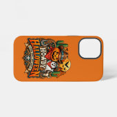 Coque iPhone 12 Mini Bonjour Halloween (Verso Horizontal)