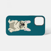 Coque iPhone 12 Mini Bouledogue Français crème, (Verso Horizontal)