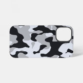 Coque iPhone 12 Mini Camouflage urbain à fort contraste (Verso Horizontal)