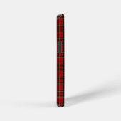 Coque iPhone 12 Mini Carreaux Tartan Rouge Classique (Côté droit)