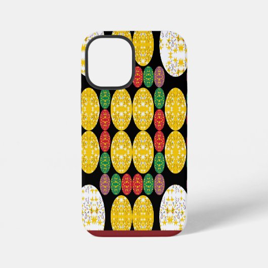Coque iPhone 12 Mini Cercles d'étoiles (Verso)
