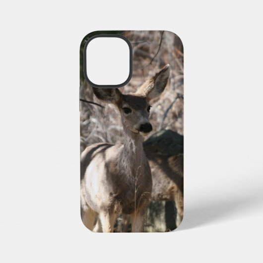 Coque iPhone 12 Mini Cerf disant bonjour (Verso)