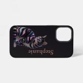 Coque iPhone 12 Mini Chat mignon et conception de nom personnalisé (Verso Horizontal)