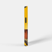 Coque iPhone 12 Mini Chef amérindien sur paysage sauvage coucher de sol (Côté droit)