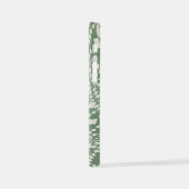 Coque iPhone 12 Mini Chèques déformées en vert (Côté gauche)
