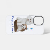 Coque iPhone 12 Mini Chiot (Verso Horizontal)