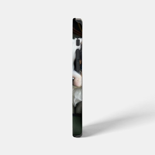 Coque iPhone 12 Mini Chiots mignons 2 (Côté gauche)