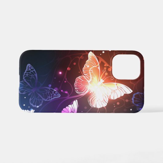 Coque iPhone 12 Mini Clowing Night Butterflies (Verso Horizontal)