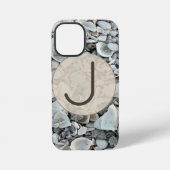 Coque iPhone 12 Mini Coastal Shells Initial Case Art (Verso)