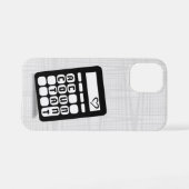 Coque iPhone 12 Mini Coeur comptable calculateur (Verso Horizontal)