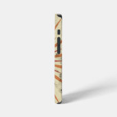 Coque iPhone 12 Mini Conception de soleil levant rétro boho (Côté gauche)