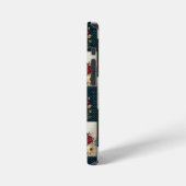 Coque iPhone 12 Mini Conception florale et géométrique rustique (Côté gauche)