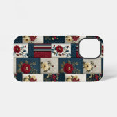 Coque iPhone 12 Mini Conception florale et géométrique rustique (Verso Horizontal)