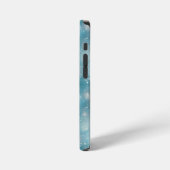 Coque iPhone 12 Mini Conception scintillante bleue étincelante (Côté gauche)
