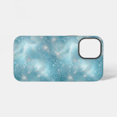 Coque iPhone 12 Mini Conception scintillante bleue étincelante (Verso Horizontal)