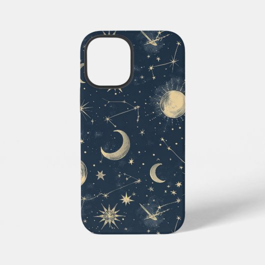 Coque iPhone 12 Mini Constellation céleste - Nuit étoilée (2) (Verso)