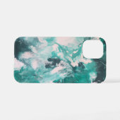 Coque iPhone 12 Mini coque iphone vert liquide verdoyant verdir peintur (Verso Horizontal)