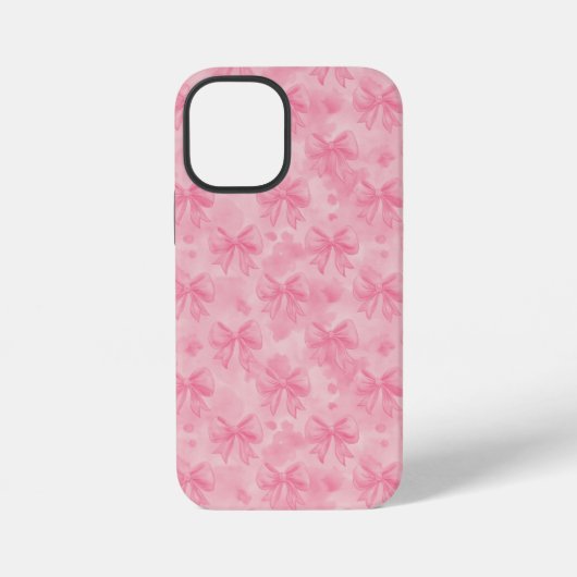 Coque iPhone 12 Mini Coquette Pink Bows (Verso)