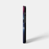 Coque iPhone 12 Mini Cosmic Rose: Galaxy Reflection on Serene Lake (Côté gauche)