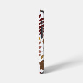 Coque iPhone 12 Mini Couleurs d'automne en blanc pour les Feuilles tomb (Côté gauche)