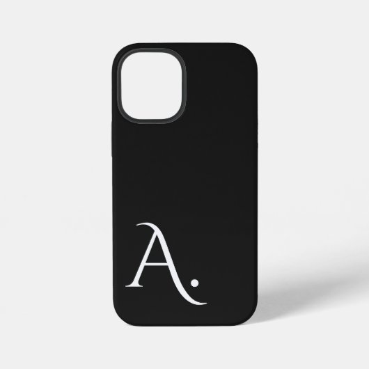 Coque iPhone 12 Mini Custom with Initial Name (Verso)