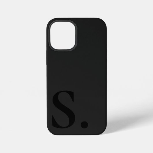 Coque iPhone 12 Mini Custom with Initial Name (Verso)