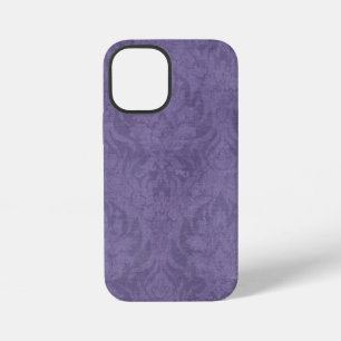 Coque iPhone 12 Mini Damassé violet vintage