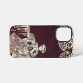 Coque iPhone 12 Mini dame boit du thé (Verso Horizontal)